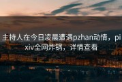 主持人在今日凌晨遭遇pzhan动情，pixiv全网炸锅，详情查看